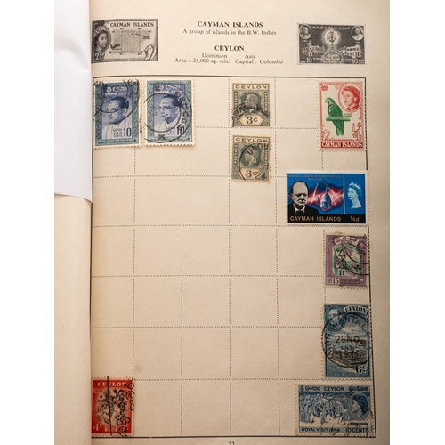 65 - A collection of stamps in two spring-back albums, plus other and covers, stockcard etc Some earlier ... 