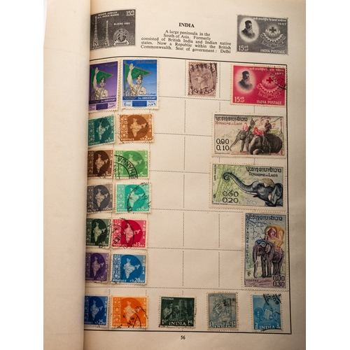 65 - A collection of stamps in two spring-back albums, plus other and covers, stockcard etc Some earlier ... 