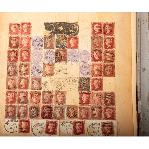 68 - OLD TIME.  An unusual old-time album, somewhat distressed, formerly belonging to Edward Picken Uglow... 