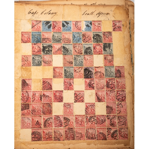 68 - OLD TIME.  An unusual old-time album, somewhat distressed, formerly belonging to Edward Picken Uglow... 