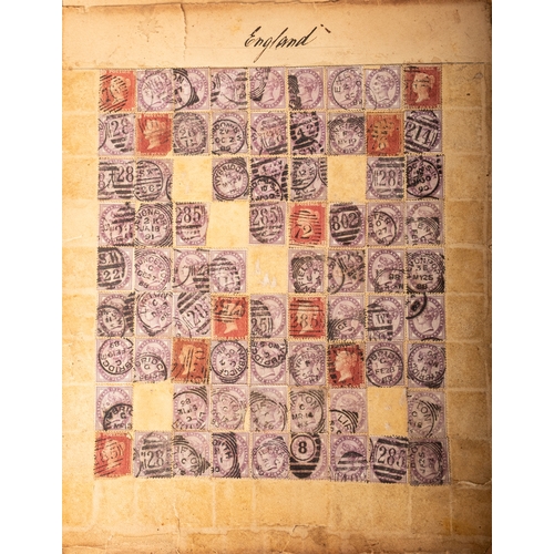 68 - OLD TIME.  An unusual old-time album, somewhat distressed, formerly belonging to Edward Picken Uglow... 