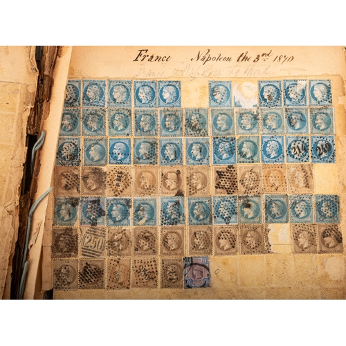 68 - OLD TIME.  An unusual old-time album, somewhat distressed, formerly belonging to Edward Picken Uglow... 