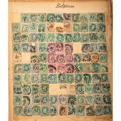 68 - OLD TIME.  An unusual old-time album, somewhat distressed, formerly belonging to Edward Picken Uglow... 