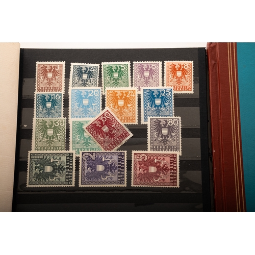 74 - Austria. A collection of Austrian stamps in One Country binder from 1945 Overprints (the status of t... 