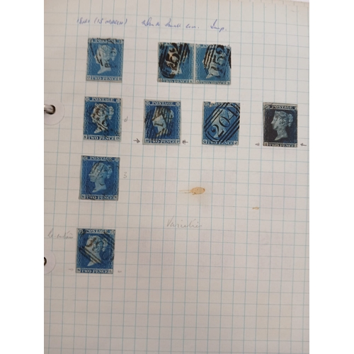 77 - Great Britain. A collection of Queen Victorian British stamps with Line Engraved from 1840 1d blacks... 