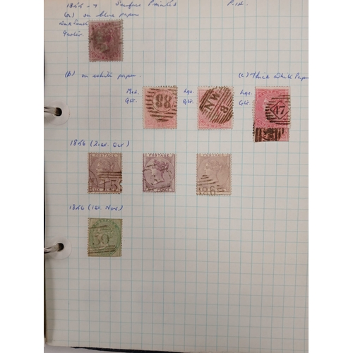 77 - Great Britain. A collection of Queen Victorian British stamps with Line Engraved from 1840 1d blacks... 