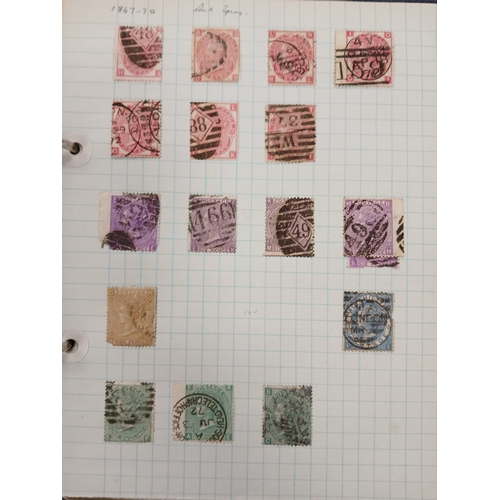 77 - Great Britain. A collection of Queen Victorian British stamps with Line Engraved from 1840 1d blacks... 