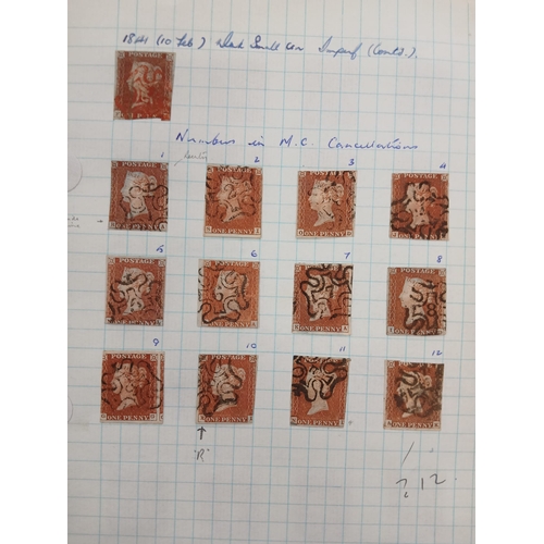 77 - Great Britain. A collection of Queen Victorian British stamps with Line Engraved from 1840 1d blacks... 