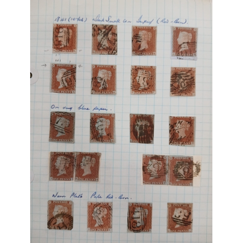 77 - Great Britain. A collection of Queen Victorian British stamps with Line Engraved from 1840 1d blacks... 