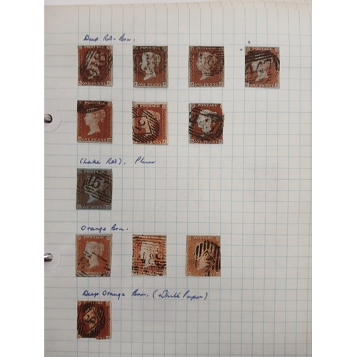 77 - Great Britain. A collection of Queen Victorian British stamps with Line Engraved from 1840 1d blacks... 