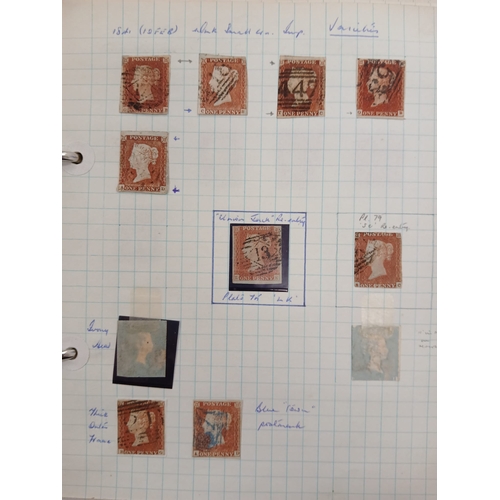 77 - Great Britain. A collection of Queen Victorian British stamps with Line Engraved from 1840 1d blacks... 