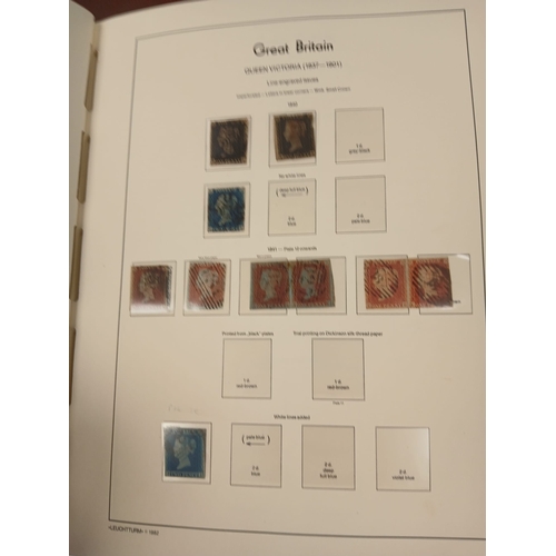 79 - Great Britain. A collection of Great Britain in ten volumes including one-country album with 1840 1d... 