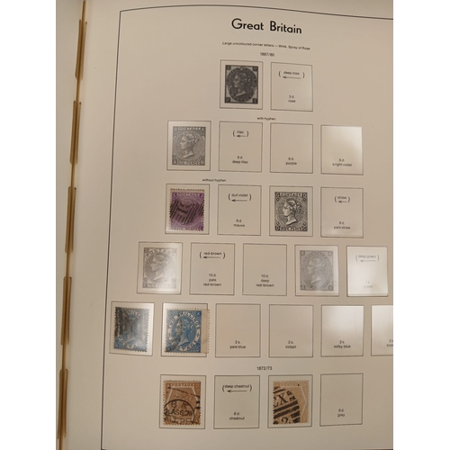 79 - Great Britain. A collection of Great Britain in ten volumes including one-country album with 1840 1d... 