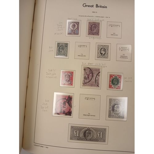 79 - Great Britain. A collection of Great Britain in ten volumes including one-country album with 1840 1d... 