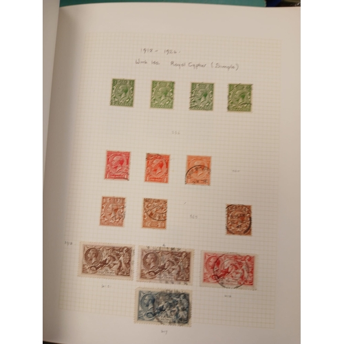 80 - Great Britain. A collection of Great British Stamps in eighteen volumes, with better noticed includi... 