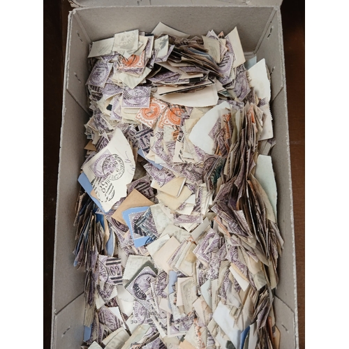 84 - Great Britain. A valuable early to mid period in two old suitcase, containing small boxes of stamps ... 