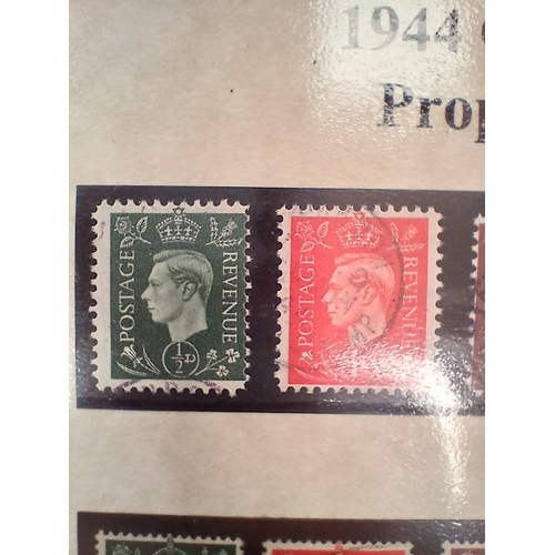 87 - Great Britain. 1944 German Wartime propaganda stamps in Westminster folder.