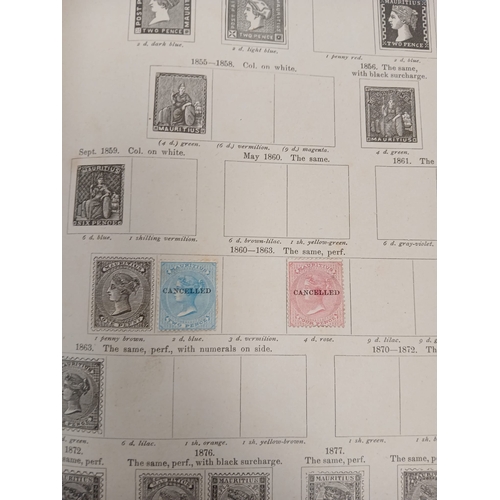 88 - Old Time. A world collection in two volumes, comprising an old International Stamp Album ( front and... 