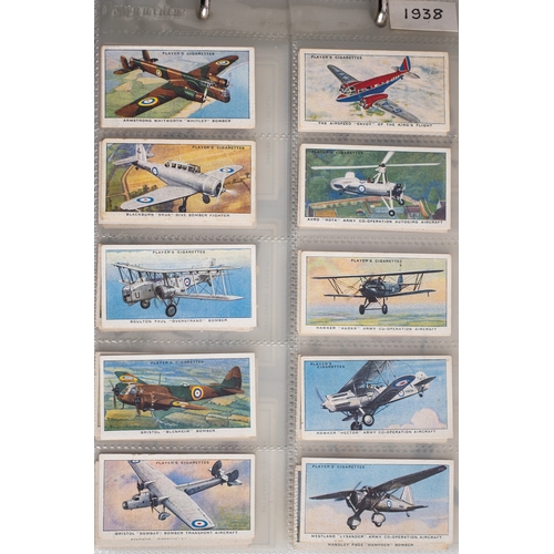 9 - Five albums of sets and parts sets of Players cigarette cards,  various subject matter arranged in a... 