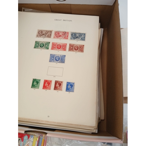 90 - Great Britain and World. A range of material in two boxes, with strength in Great Britain on album p... 