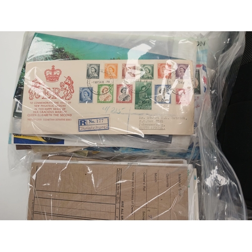 93 - World. A suitcase sorter type lot, with stamps and covers, on stock cards, packets, club books etc, ... 