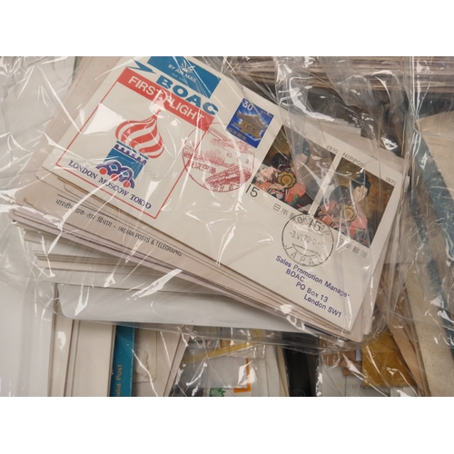 93 - World. A suitcase sorter type lot, with stamps and covers, on stock cards, packets, club books etc, ... 