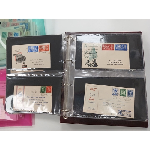 95 - Great Britain. An album of mostly better First Day Covers and others, including King George VI Illus... 