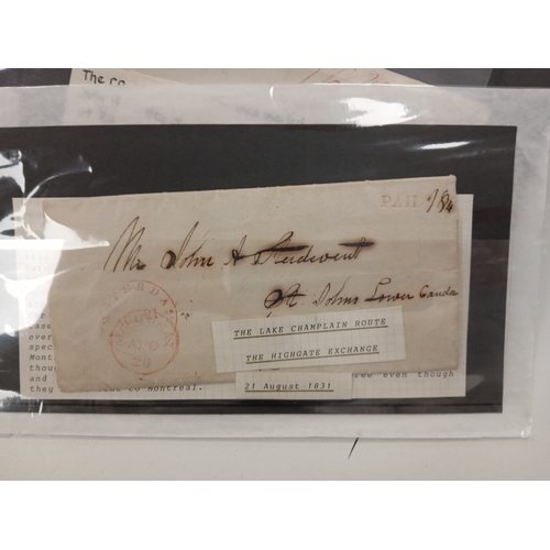 96 - Canada. Stamps and covers, with part collections on album pages including QV postmark interest, but ... 