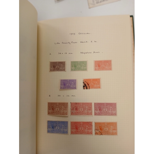 99 - Nepal and RAF. A collection of stamps from Nepal written up in green Senator Medium album, including... 