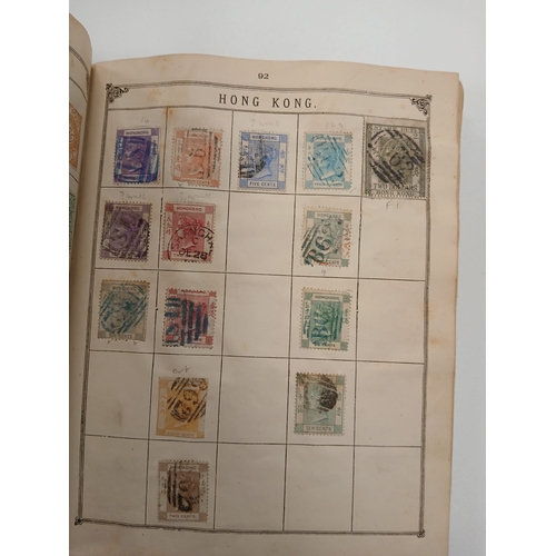 103 - World and China. A collection of world stamps in three albums, with strength in an intact Lincoln al... 