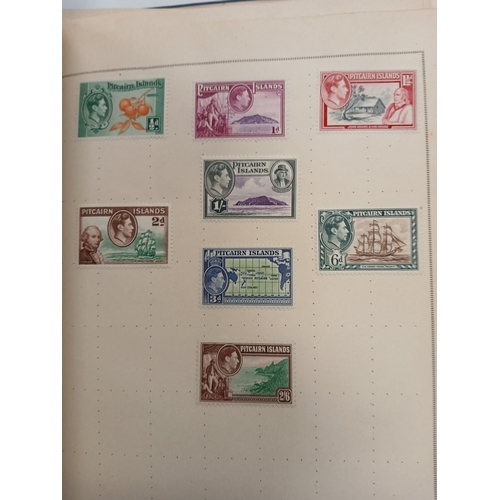 103 - World and China. A collection of world stamps in three albums, with strength in an intact Lincoln al... 