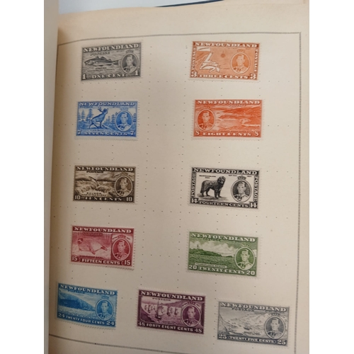 103 - World and China. A collection of world stamps in three albums, with strength in an intact Lincoln al... 