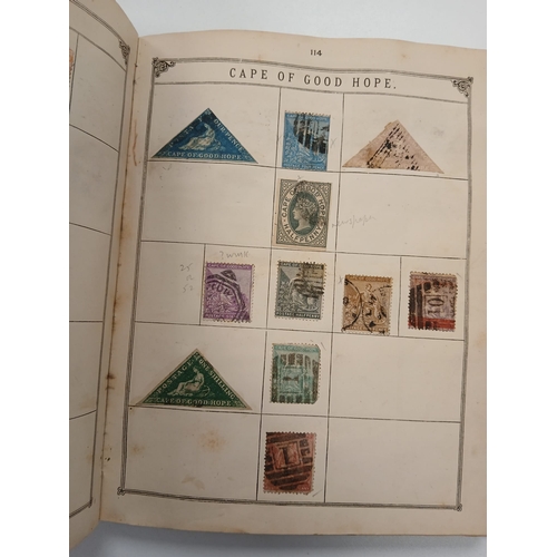 103 - World and China. A collection of world stamps in three albums, with strength in an intact Lincoln al... 