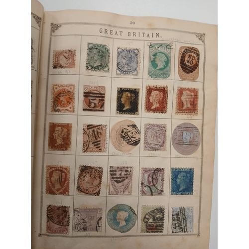 103 - World and China. A collection of world stamps in three albums, with strength in an intact Lincoln al... 