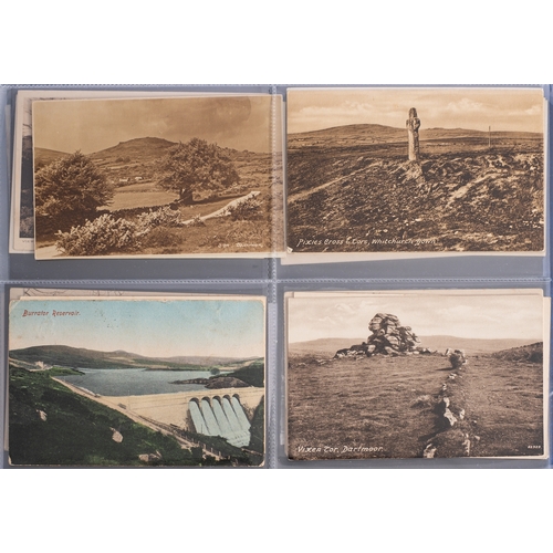 10A - Two albums of early 20th century and later postcards of Dartmoor and environs, including several car... 