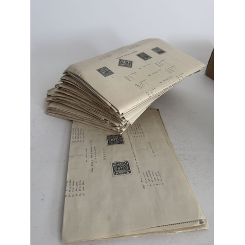 174 - Great Britain. A box of 1d red plate numbers identified and on album pages, circa excess of 11,600 s... 