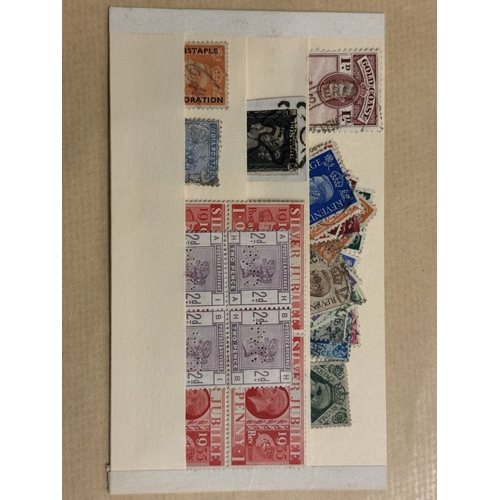 65 - A collection of stamps in two spring-back albums, plus other and covers, stockcard etc Some earlier ... 