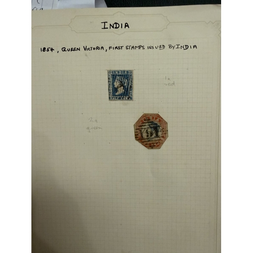 65 - A collection of stamps in two spring-back albums, plus other and covers, stockcard etc Some earlier ... 