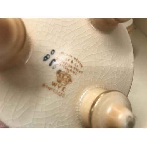 224 - Pair of Crown Devon blush Ivory 4