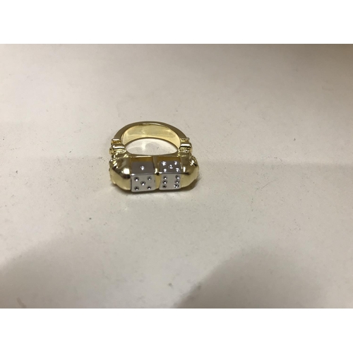 169 - Ring in the form of 'Dice', size K