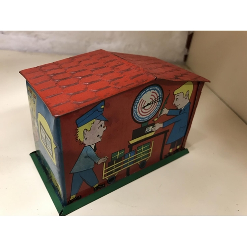 226 - Vintage tin plate moneybox
