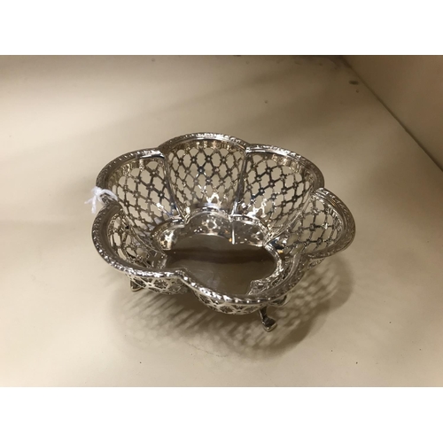 179 - Hall Marked Silver pierced dish, B'ham 1931