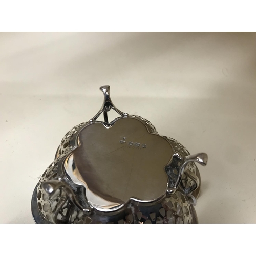 179 - Hall Marked Silver pierced dish, B'ham 1931