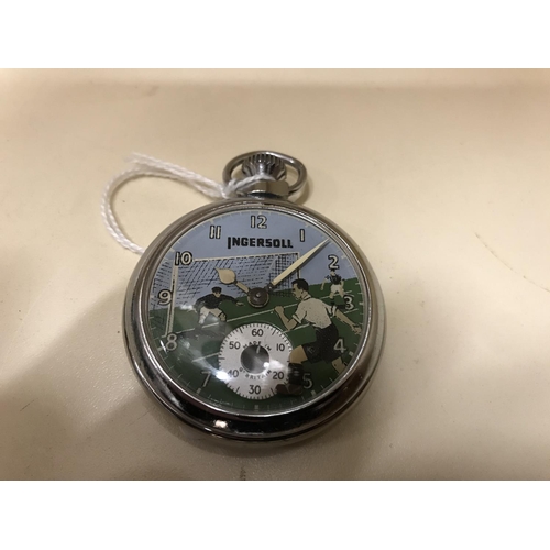 Ingersoll 'Football' pocket watch in working order