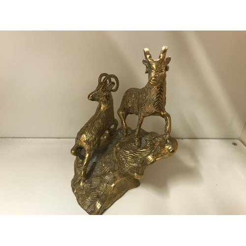 131 - Brass figure of Mountain Goats, 7