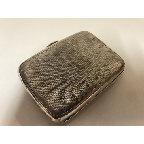 132 - Hall Marked Silver cigarette case, B'ham marks, some small dings