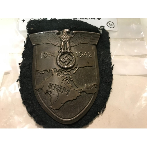 79 - German WW2 'Krim' campaign shield (see description)