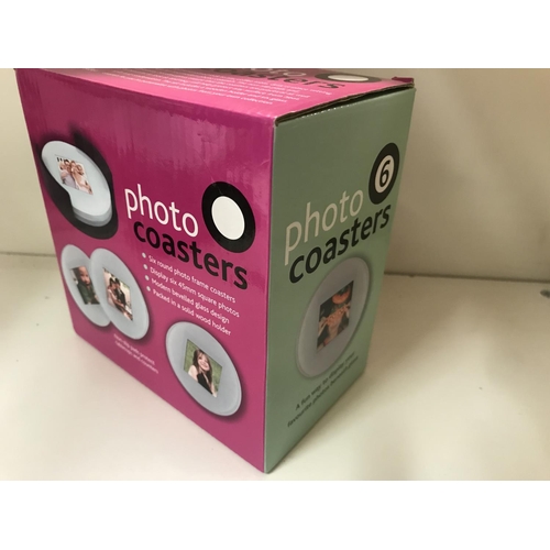 270 - Boxed 'Photo' coasters, new