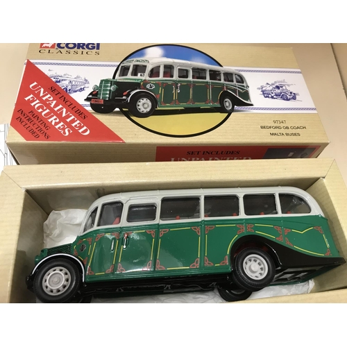 31 - Corgi Bedford OB Coach, Malta Buses with unpainted figures