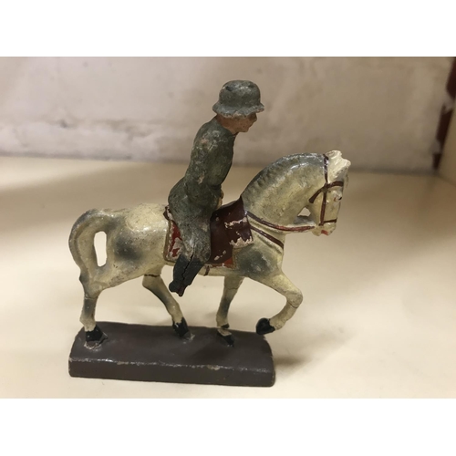 54 - 1930's German Lineor Soldier on Horse, does have damage